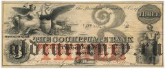 США, The Cochituate Bank, 3 доллара 1853 года