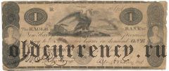 США, The Eagle Bank, 1 доллар 1823 года