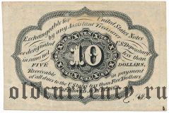 США, 10 центов 1862 года