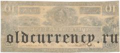 США, The Franklin Bank, 10 долларов 1836 года