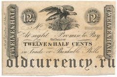 США, Нью-Йорк, 12 1/2 цента (1835-45) гг.