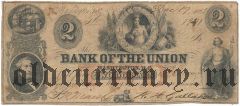 США, Bank Of The Union, 2 доллара 1851 года