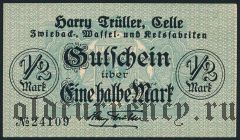 Целле (Celle), 1/2 марки 1918 года