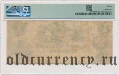 США, Bank of Washtenaw, 1 доллар 1854 года. В слабе PMG