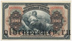 Временная Земская Власть Прибайкалья, 100 рублей
