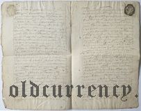 Гербовая бумага 1 копейка 1746 года