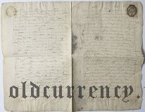 Гербовая бумага 1 копейка 1746 года