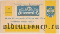 Ростов-на-Дону, СКА, футбольная лотерея 1987 года, 7 выпуск