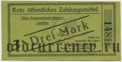 Германия, Halle, 3 марки 1916 года. На ткани