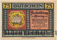 Хорнебург (Horneburg), 75 пфеннингов 1921 года