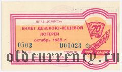 Магнитогорск, штаб ЦК ВЛКСМ, лотерея 1988 года