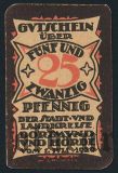Дортмунд Хёрде (Dortmund und Hörde), 25 пфеннингов 1920 года