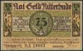 Риттерхуде (Ritterhude), 75 пфеннингов 1921 года