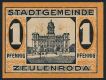 Цойленрода (Zeulenroda), 1 пфеннинг 1920 года