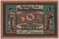Фрайберг (Freiberg), 50 пфеннингов 1918 года