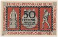 Билефельд (Bielefeld), 50 пфеннингов 1918 года. С номером на RV