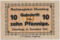 Эберсберг (Ebersberg), 10 пфеннингов 1916 года. Вар. 1