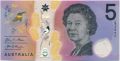 Австралия, 5 долларов 2016 года. Полимерная