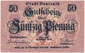 Байройт (Bayreuth), 50 пфеннингов 1918 года