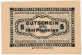 Эберсберг (Ebersberg), 5 пфеннингов 1916 года. Вар. 2