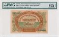 Латвия, 10 рублей 1919 года. В слабе PMG 65