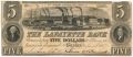 США, The Lafayette Bank, 5 долларов 1835 года