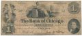 США, The Bank of Chicago, 1 доллар 1852 года