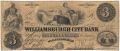 США, Williamsburgh City Bank, 3 доллара 1862 года