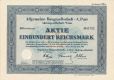 Allgemeine Baugesellschaft-A.Porr, Wien, 100 reichsmark 1942