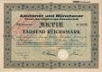 Aachener und Munchener Feuer-Versicherungs-Gesellschaft, 1000 рейхсмарок 1930